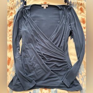 Calvin Klein Blue Wrap Top